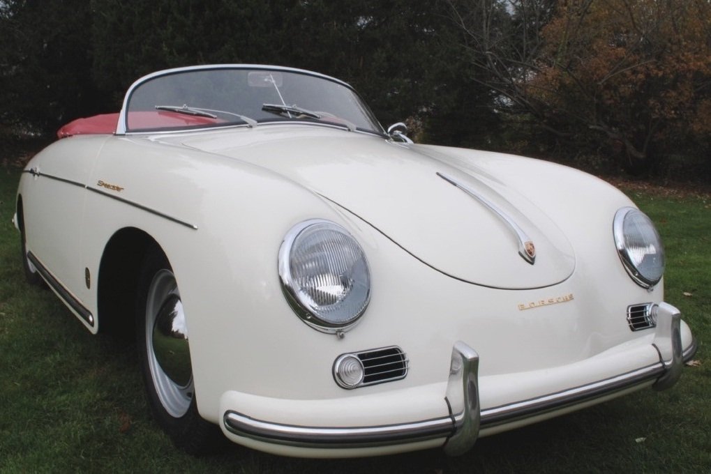 Redone to exacting standards, this 1957 Porsche 356A Speedster pairs timeless design with a rebuilt motor and accurate red interior.