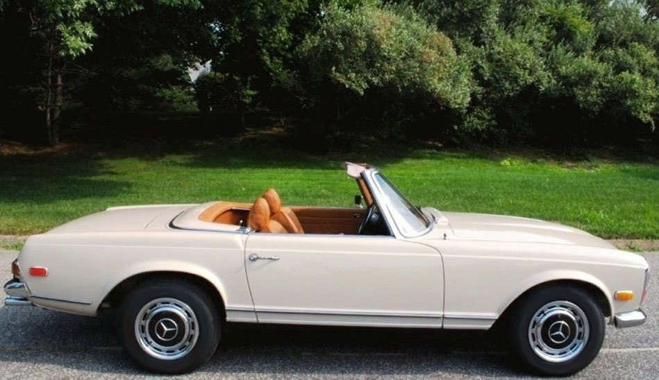 Pristine Beige 1971 Mercedes-Benz 280SL Pagoda With Restored Cognac Leather And Documented History
